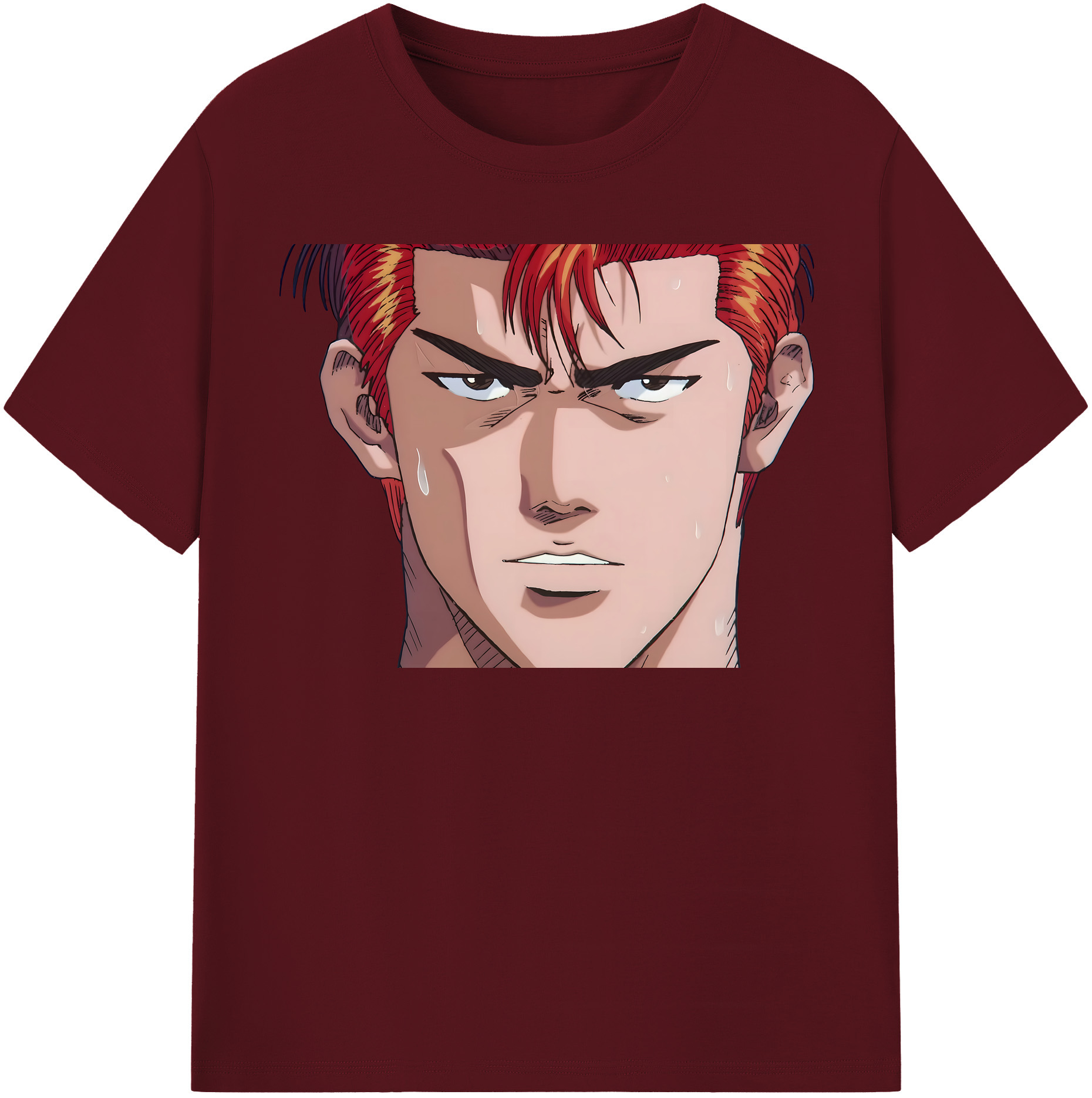 SLAM DUNK／スラムダンク 綿100％半袖Tシャツ（フロントプリント）
